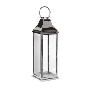 Large Chrome Stand Lantern