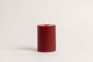 Lighting: Pillar LED Candle Range - Red
