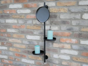 Utility Mirror And Shelves