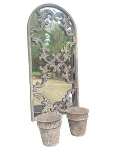 Mirrors: Double Pot Garden Mirror