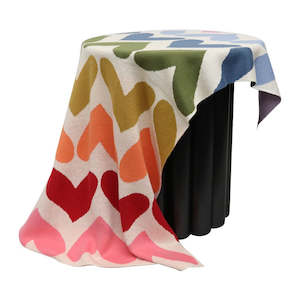 Cotton Baby Throw Heart