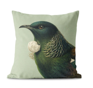 Hushed native Birds Cushion
