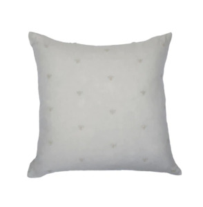 Steel Letters Numbers: Mason Bee Linen Cushion - Sky Grey