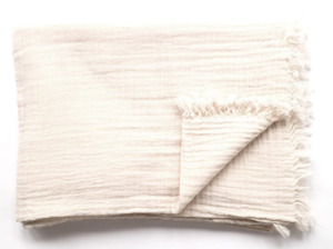 Steel Letters Numbers: Soft Cotton Throw