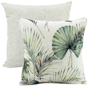 Steel Letters Numbers: Tropical Foliage Cushion