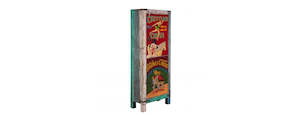 Cabinets: Hand Painted Vintage Circus Ad 1 Door Cabinet