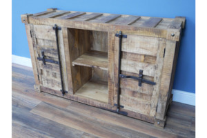 Cabinets: Industrial Wooden Cabinet