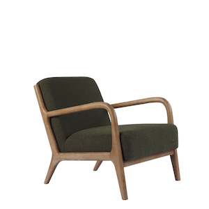 LUCA OCCASIONAL CHAIR WITH WASHED OAK FRAME