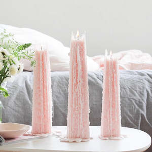 Gifts: Peony Rose - Living Light Icicle Candles