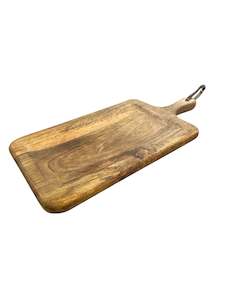 Mango Serving Board With Leather Handle