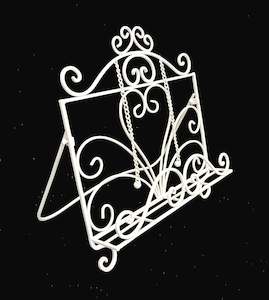 Recipe Book Stand - White