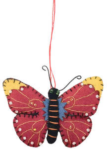Christmas: Butterfly Fabric Hanging Decoration