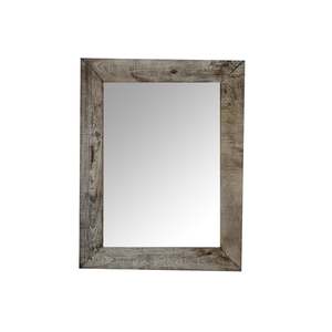 Wooden Rectangle Mirror