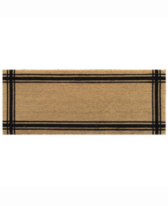 Outdoor: Black Border Coir Doormat