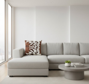 Square Hide Cushion (1 Section Hide Per Side)