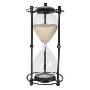 Black Metal Hour Glass