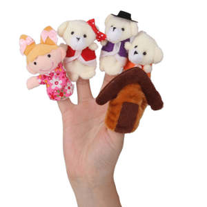 All: Goldilocks and the Three Bears Finger Puppets (set of 5)