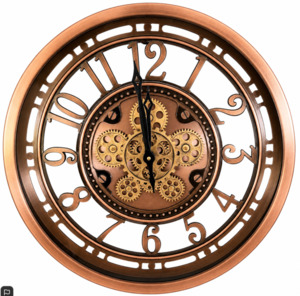 Clocks: 46cm Copper Gear Clock
