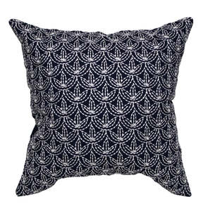 Steel Letters Numbers: Cushion Lotus Navy