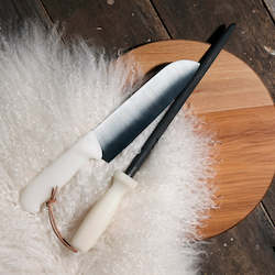 Knives: The Wool Santoku Steel Set
