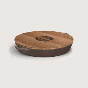 Cast Iron Cookware: 36cm Grande Legacy Pan & Serving Lid by Ironclad Co.