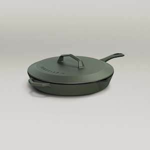28cm Olive Leaf Satin Enamel Legacy Pan & Lid
