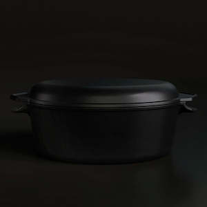 Antique Black: 4.5L Enamel Old Dutch by Ironclad Co.