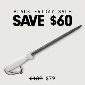 All: Black Friday Steel. Handcrafted Wool Fibre Sharpening Steel