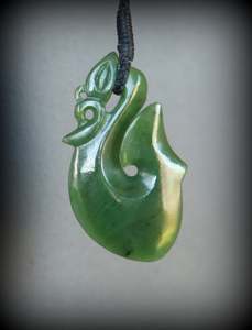 Greenstone Fish Hook item#7336