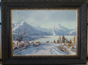 Mid-winter Mount Cook Lake Pukaki Road to Hermitage’