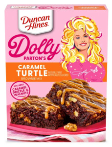 Grocery: Duncan Hines Dolly Parton's Caramel Turtle Flavored Brownie Mix 16.7oz
