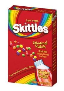Grocery: Skittles Zero Sugar Original Punch Flavored Drink Mix 6 Ct