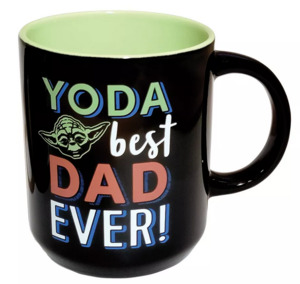 Starbucks In Stock: Star Wars "Yoda Best Dad Ever" Black Ceramic Mug, 16 Oz