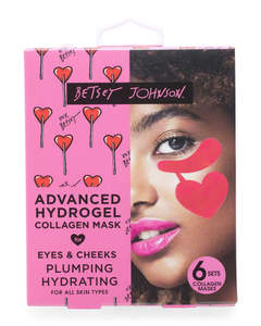 BETSEY JOHNSON 1.6oz Advanced Hydrogel Collagen Eye And Cheek Masks