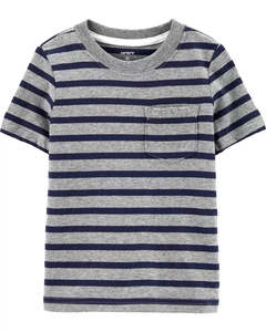 Kids Clothing In Stock: Carters Toddler Striped Pocket Tee