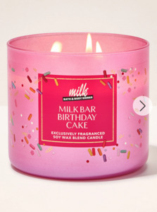 Milk Bar Birthday Cake  3-Wick Candle