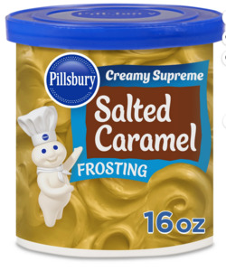 Pillsbury Creamy Supreme Salted Caramel Frosting, 16 oz Tub
