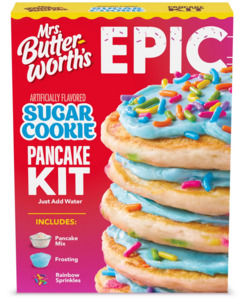 Mrs. Butterworth's Epic Sugar Cookie Flavored Pancake Mix Kit, 16 oz.