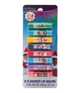 Elf on the Shelf Flavored Lip Balms 8-Pack