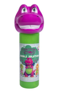Toys Games: Barney Bubble Solution Bottle, Children Ages 3+
