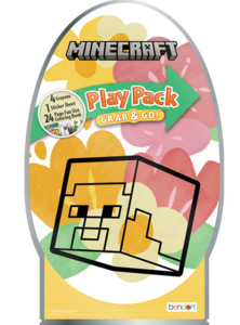 Toys Games: Minecraft Easter Shaped Play Pack with 24 Page Mini Coloring Book