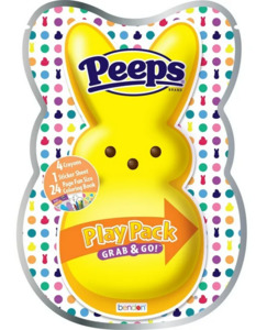 Toys Games: Peeps Easter Shaped Play Pack with 24 Page Mini Coloring Book