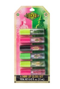 Wicked Licensed Mini Lip Gloss Set 6-Pcs