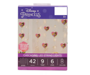 Electronics: Disney Princess Warm White LED Curtain Lights, (5.7')
