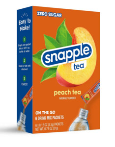 Snapple Peach Tea Drink Mix 6ct