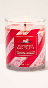 Christmas In Stock 1: Peppermint Bark Truffle  Single Wick Candle