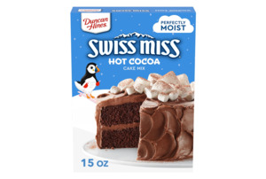 Christmas In Stock 1: Duncan Hines Swiss Miss Hot Cocoa Flavored Cake Mix, 15.25 oz.