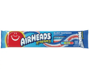 Chocolate Candy: Airheads Xtremes Belts Bluest Raspberry 2oz