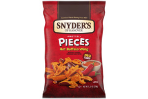 Snacks: Snyder's of Hanover Hot Buffalo Wing Flavored Pretzel Pieces, 11.25 oz