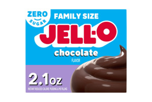 Jell-O Chocolate Flavor Zero Sugar Instant Reduced Calorie Pudding & Pie Filling&hellip;